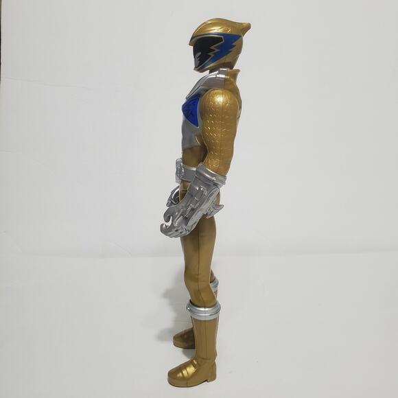 Power Rangers Dino Charge Gold Ranger 12inch Poseable Action Figure Pre Owned - Picture 7 of 9